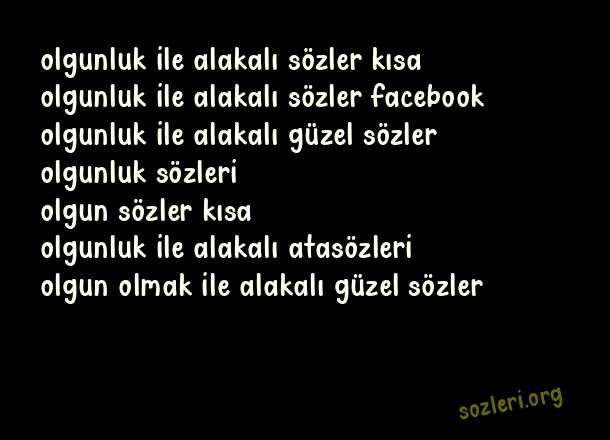 Olgunluk
