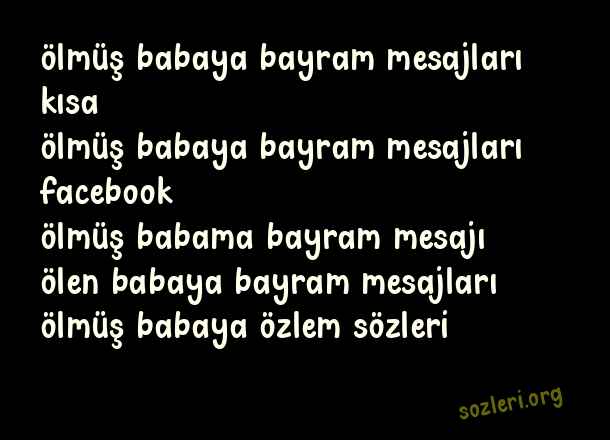 Ölmüş Babaya Bayram