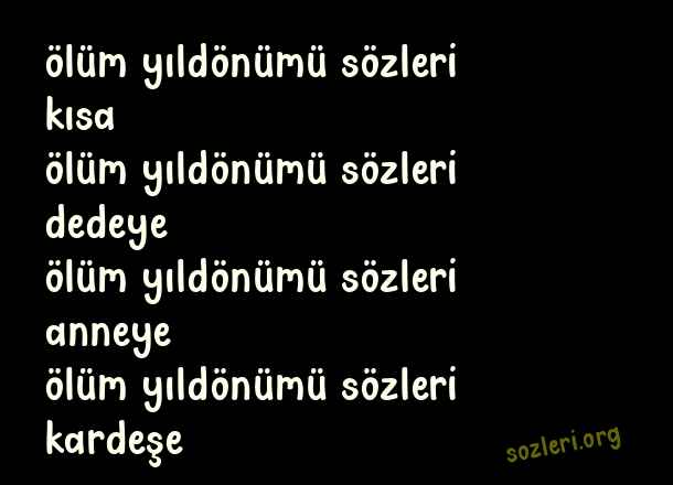 Ölüm Yıldönümü