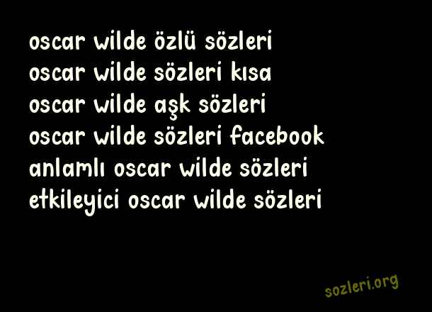 Oscar Wilde