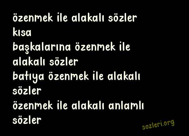 Özenmek