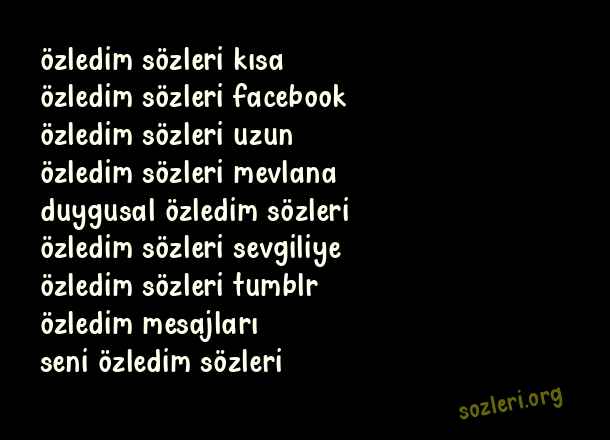 Özledim
