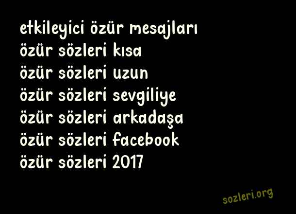 Özür