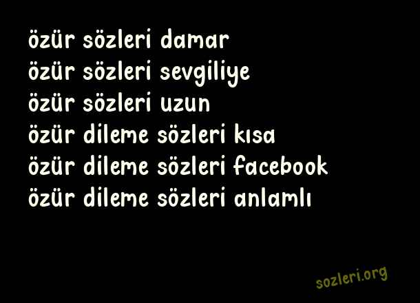 Özür Dileme