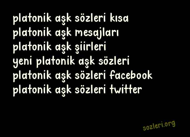 Platonik Aşk