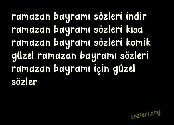Ramazan Bayramı