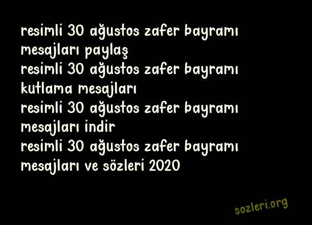 Resimli 30 Ağustos Zafer Bayramı