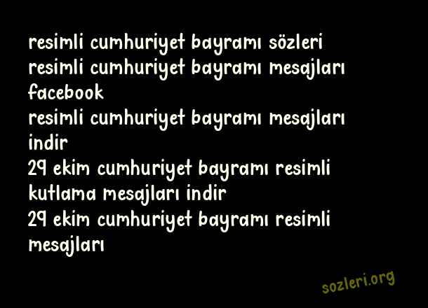 Resimli Cumhuriyet Bayramı