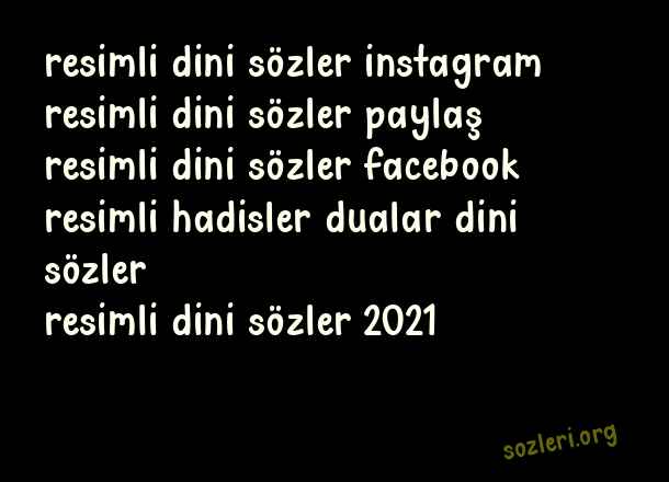 Resimli Dini Sözler