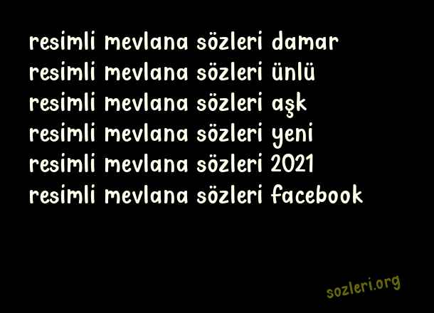 Resimli Mevlana