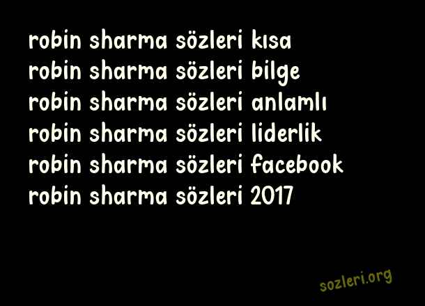 Robin Sharma