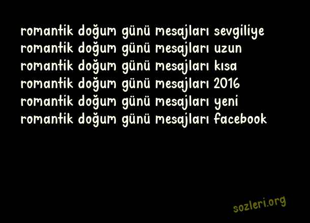 Romantik Doğum Günü