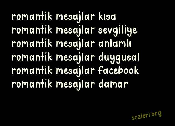 Romantik Mesajlar