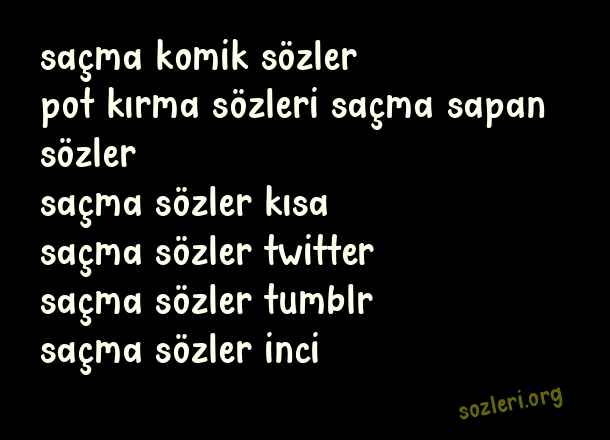 Saçma Sözler
