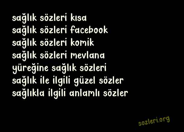 Sağlık