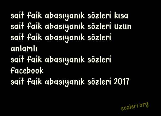 Sait Faik Abasıyanık