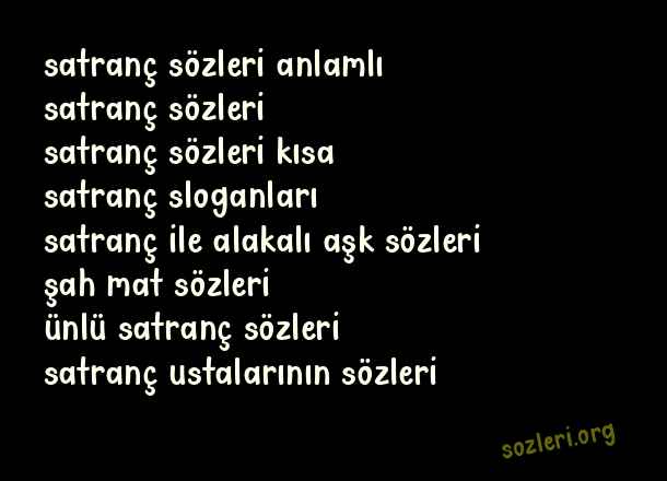 Satranç