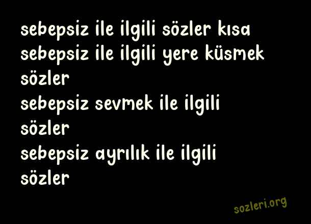Sebepsiz