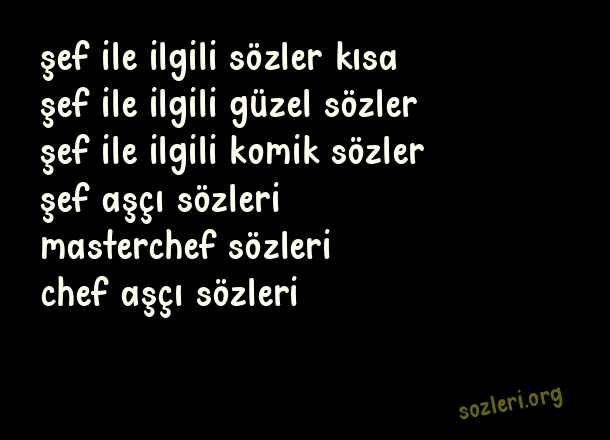 Şef