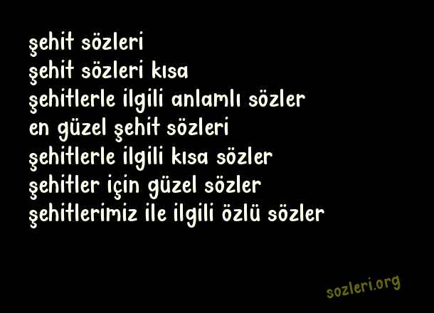 Şehitler