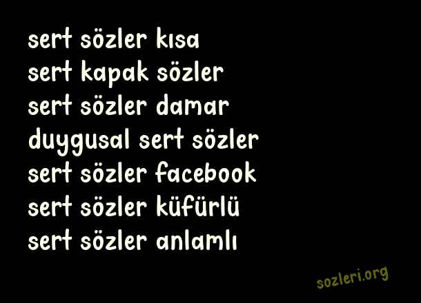 Sert Sözler
