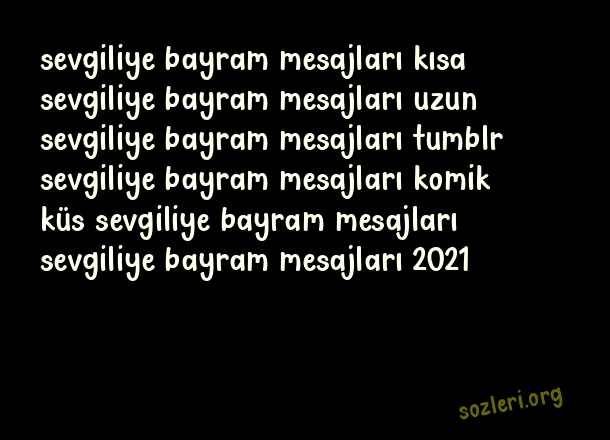 Sevgiliye Bayram