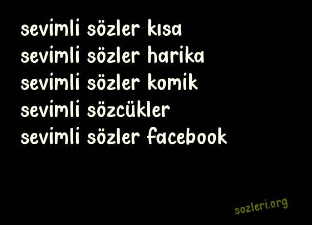 Sevimli Sözler
