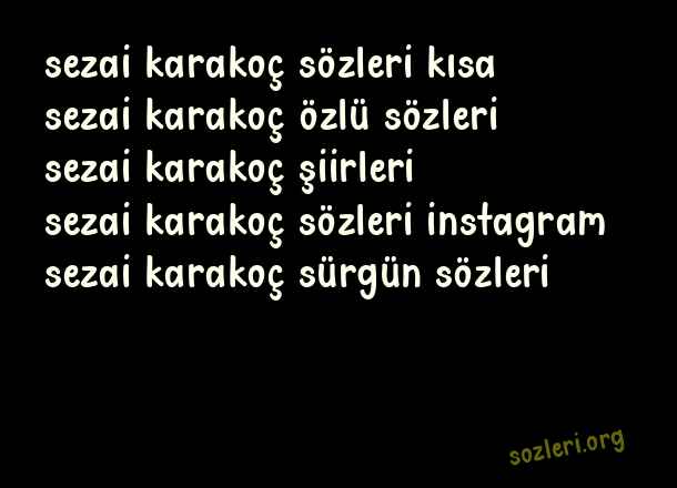 Sezai Karakoç