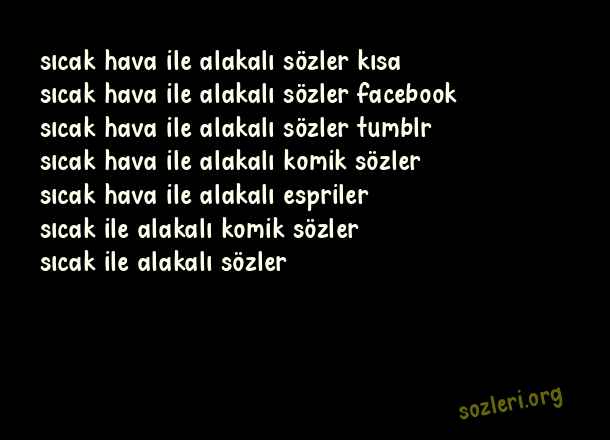 Sıcak Hava