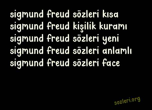 Sigmund Freud