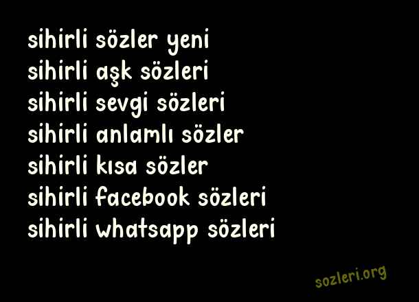 Sihirli Sözler