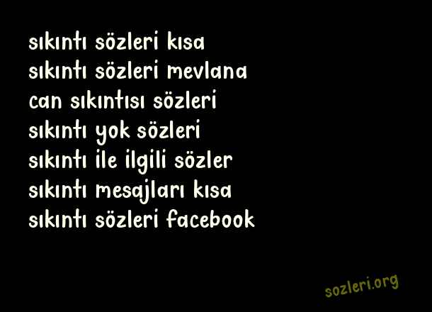 Sıkıntı