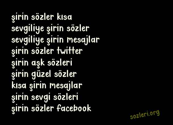 Şirin Sözler