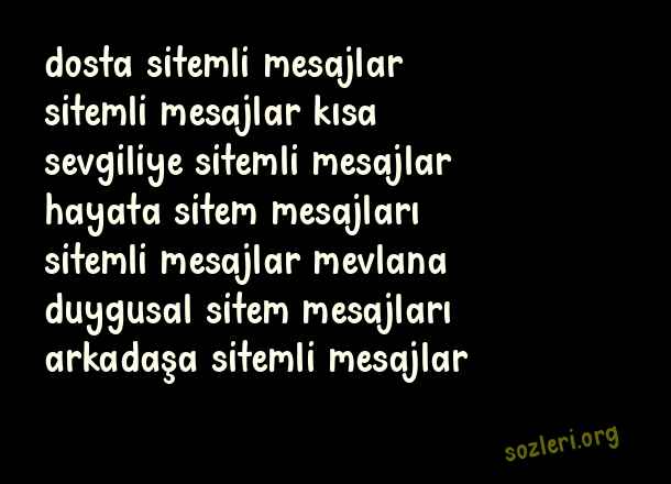 Sitemli Mesajlar