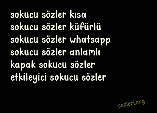 Sokucu Sözler
