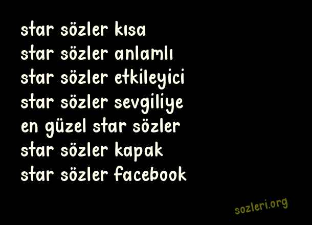 Star Sözler
