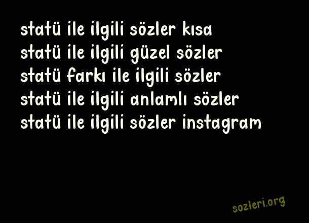 Statü