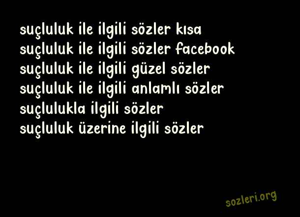Suçluluk