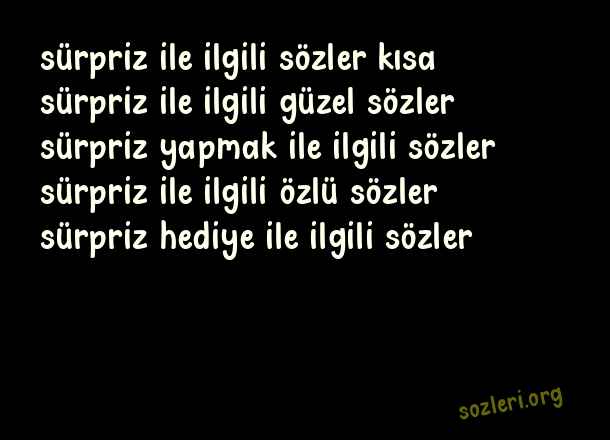 Sürpriz