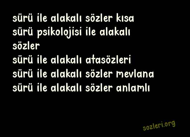 Sürü