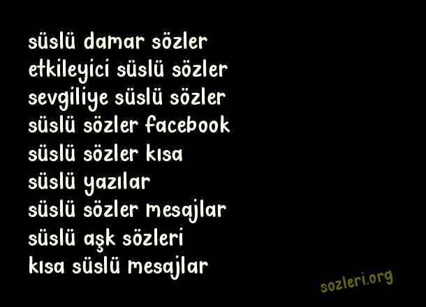 Süslü Sözler