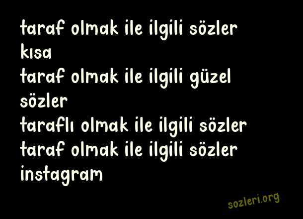 Taraf Olmak