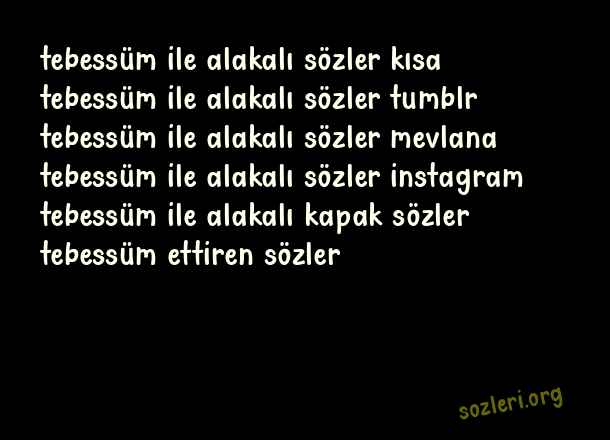 Tebessüm