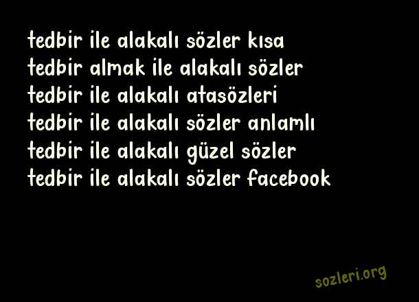 Tedbir
