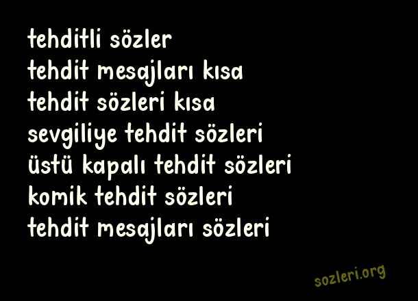 Tehdit