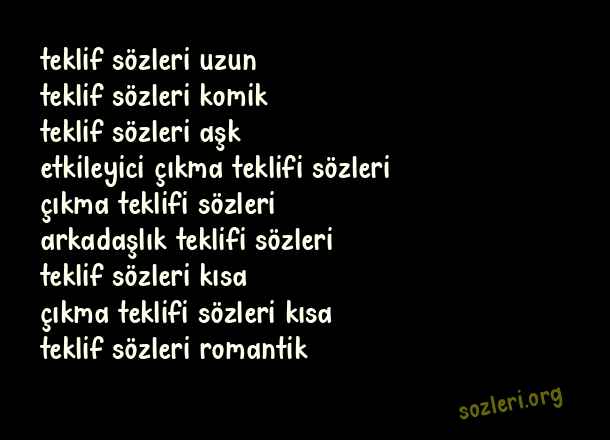 Teklif
