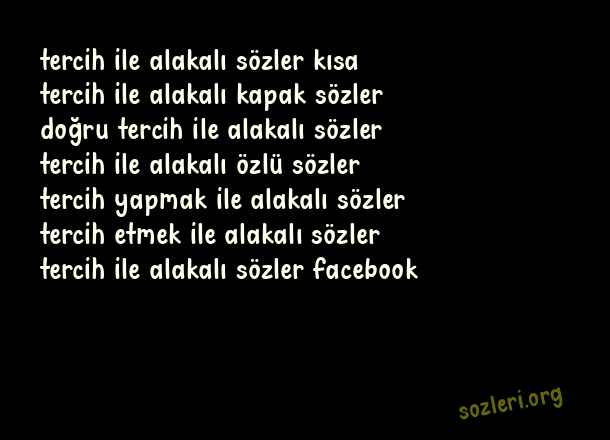 Tercih