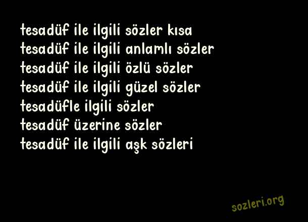 Tesadüf