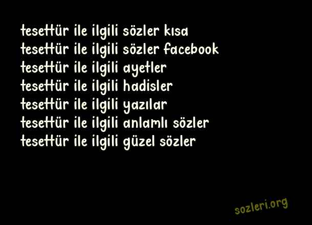 Tesettür
