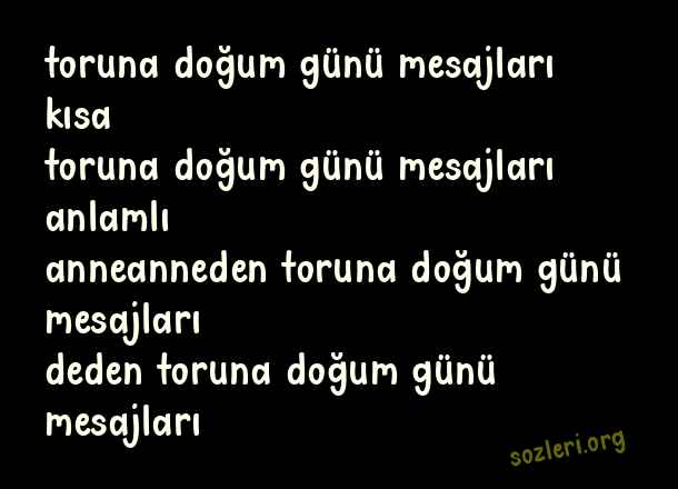 Toruna Doğum Günü